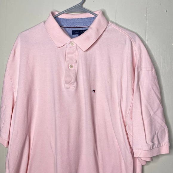 Tommy Hilfiger Classic Fit Pink Polo Shirt  XXL - Picture 4 of 6